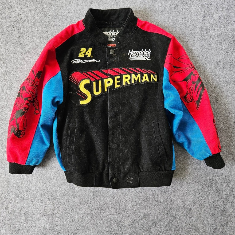 JH Design Jeff Gordon #24 Superman Hendrick Motorsports Racing Jacket Kids 6
